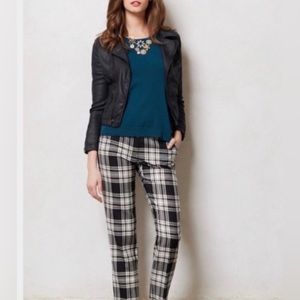 𝅺ANTHROPOLOGIE Leifsdottir Delaney Trousers Plaid Pants